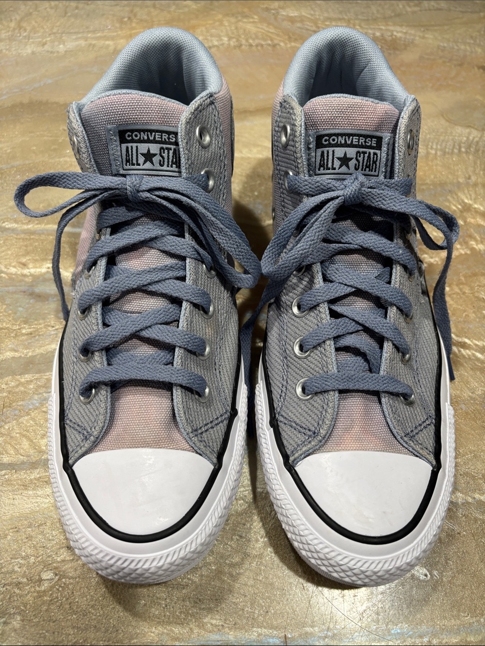 Converse Chuck Taylor All Star Malde Light Blue with Pink Size Men’s 9 Women’ 11